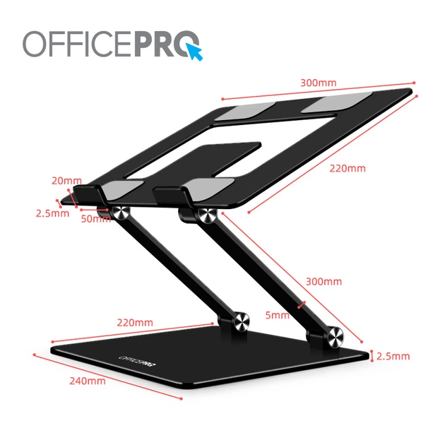 Підставка під ноутбук OfficePro LS111B - Фото 14 Підставка під ноутбук OfficePro LS111B - зображення 14