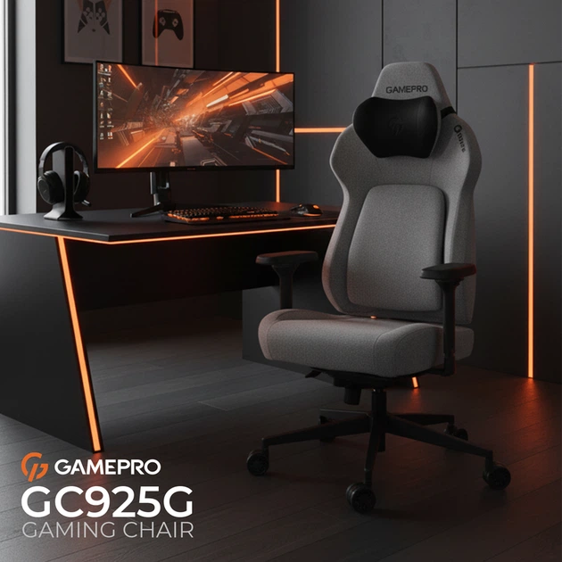 Крісло ігрове GamePro GC925G Gray - Фото 10 Крісло ігрове GamePro GC925G Gray - изображение 10