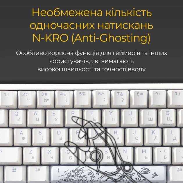 Механічна клавіатура Ducky One 3 Mini Cherry MX Brown RGB White UA - изображение 10
