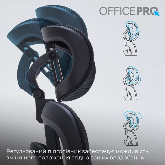 Крісло офісне OfficePro Skyline OC680B Black - зображення 9