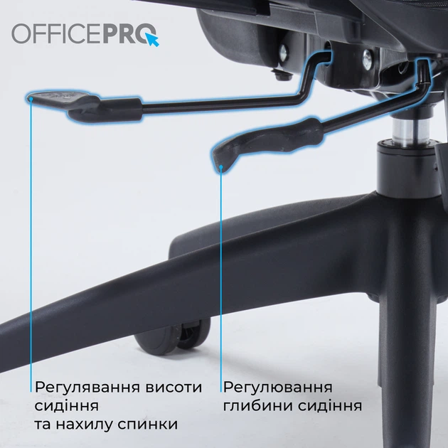Крісло офісне OfficePro Skyline OC680B Black - зображення 14