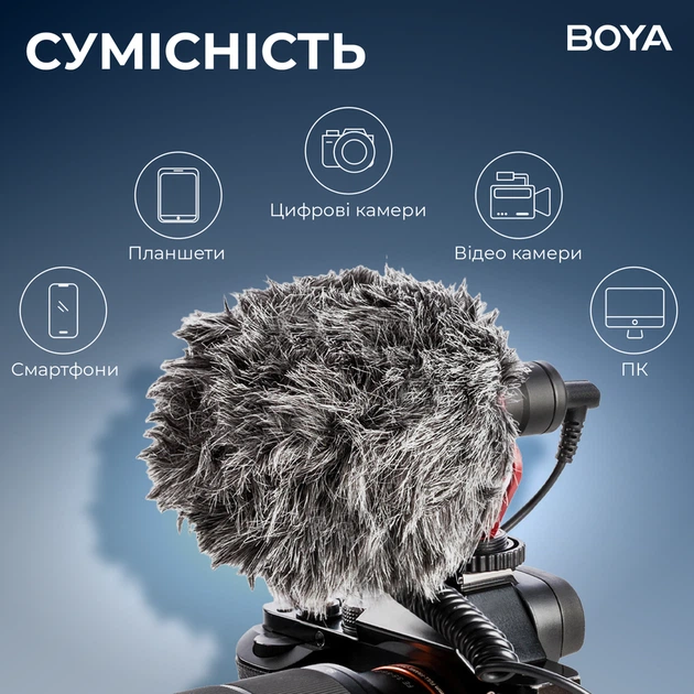 Універсальний мікрофон для камери BOYA BY-MM1+ - зображення 14