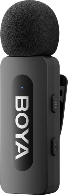 Бездротовий петличний мікрофон BOYA BY-V35 TRS for camera Black - изображение 5