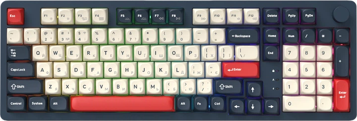 Бездротова механічна клавіатура GamePro Asgard Drakkar (MK305BL) - изображение 5