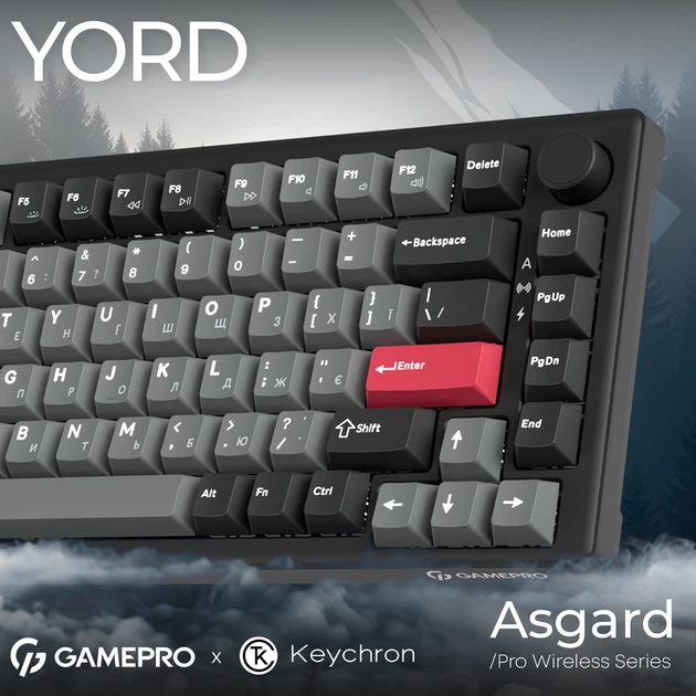 Бездротова механічна клавіатура GamePro Asgard Yord (MK266BK) - зображення 6