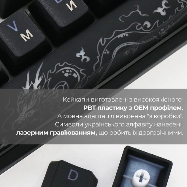 Механічна клавіатура Ducky One 3 Mini Cherry MX Brown RGB Black UA - изображение 14