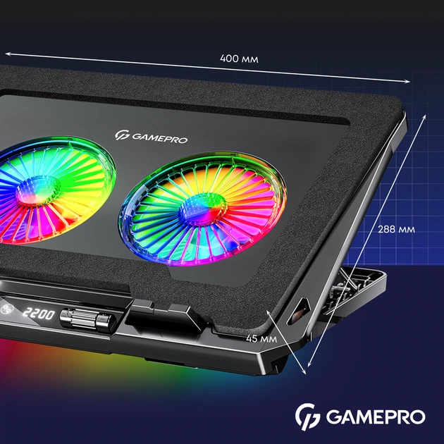 Підставка для охолодження ноутбука GamePro (CP910) - изображение 14