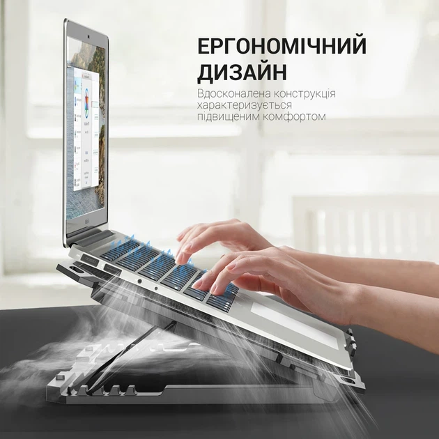 Підставка для охолодження ноутбука GamePro (CP485) - Фото 12 Підставка для охолодження ноутбука GamePro (CP485) - изображение 12