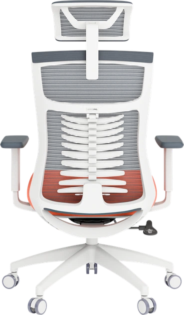 Крісло офісне OfficePro Balance OC550-W-DG-OR - зображення 3