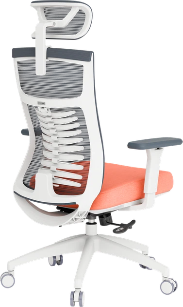 Крісло офісне OfficePro Balance OC550-W-DG-OR - зображення 5