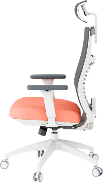 Крісло офісне OfficePro Balance OC550-W-DG-OR - зображення 7