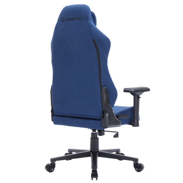 Крісло ігрове GamePro FGC750DB Fabric Dark Blue - зображення 2