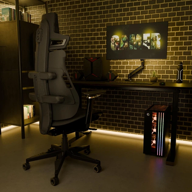 Геймерське крісло Cyberlux V10 Fabric Black (арт. GM-V10 FB) - изображение 3