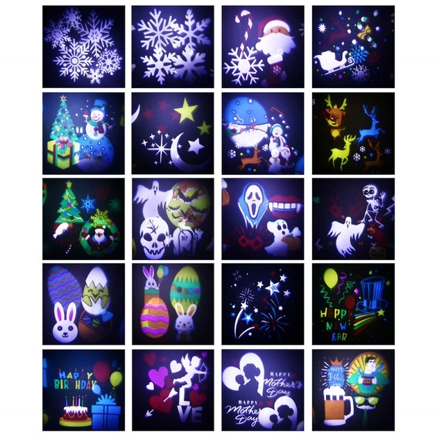 Świąteczny rzutnik laserowy Springos CL4052 projektor na dom 20 motywów (5907719442457) - obraz 16