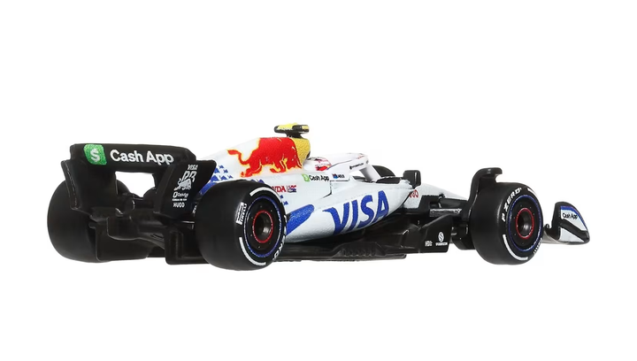 Машинка Premium Hot Wheels Visa Cash App Racing Bulls Formula One Team (#30 Liam Lawson) 1:64 JKD79 Blue - изображение 3