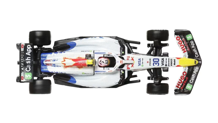 Машинка Premium Hot Wheels Visa Cash App Racing Bulls Formula One Team (#30 Liam Lawson) 1:64 JKD79 Blue - изображение 5