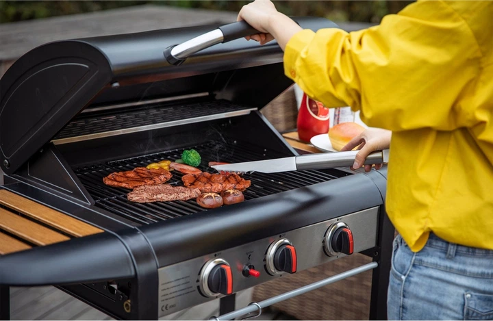 Газовий гриль YATO YG-20009 NATORI 3 пальники 9 кВт (5906083105968) - зображення 17