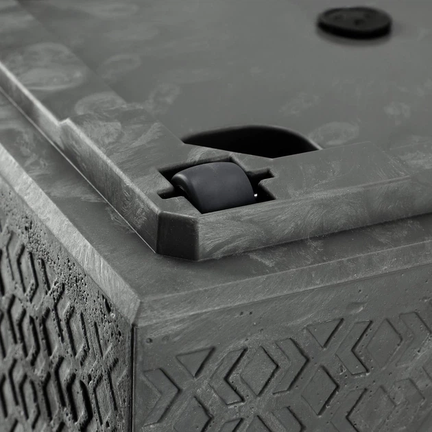 Горщик для квітів пластиковий Kadax Karo Eco 39 x 39 см Чорний (5903699495933) - зображення 8