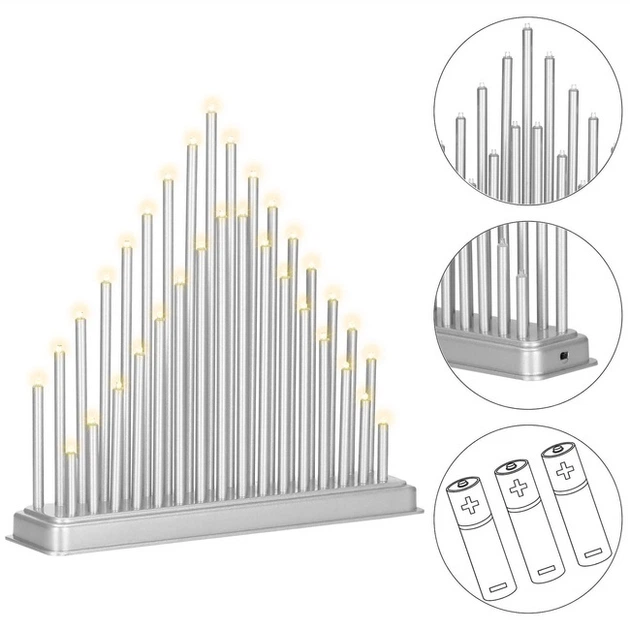 Підсвічник Springos CL0855 адвент 33 LED Сріблястий (5907719426778) - зображення 10