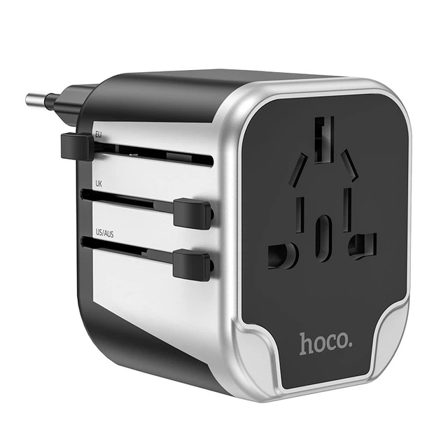 УЗП HOCO AC5 Level dual port universal conversion charger Black (6931474778284) - Фото 1 УЗП HOCO AC5 Level dual port universal conversion charger Black (6931474778284) - зображення 1