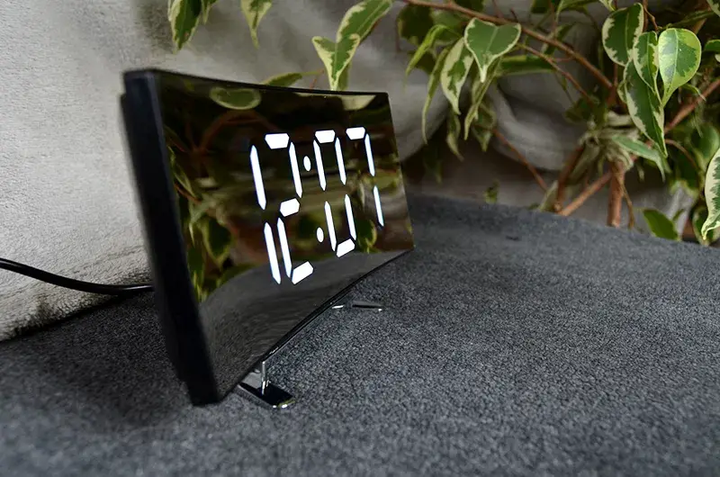 Электронные LED часы зеркальные с белой подсветкой DT 6507 - изображение 7