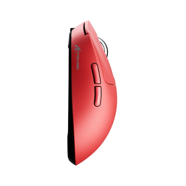 Ігрова бездротова миша Attack Shark X3 PAW3395 (червоний, 26,000 DPI, 49 г, Bluetooth / 2.4G / USB-C) - зображення 2