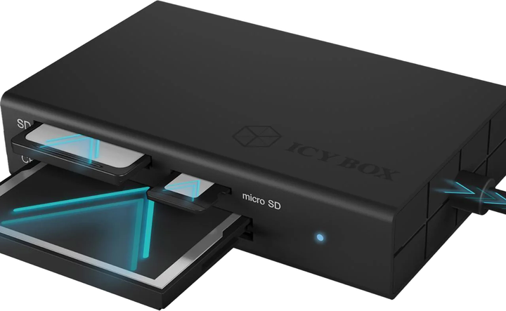 Czytnik kart pamięci Icy Box IB-CR401-C3 USB 3.0 Type-C (IB-CR401-C3) - obraz 4