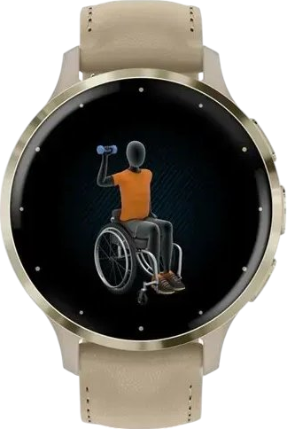 Smartwatch Garmin Venu 3S Soft Gold S. Steel Bezel w. French Gray Case and Leather Band (010-02785-55) - obraz 5