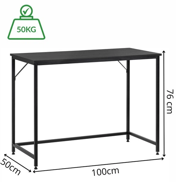 Biurko komputerowe Springos HF0043 100 x 50 x 76 cm Czarny (5908455305013) - obraz 7
