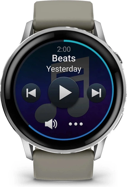 Smartwatch Garmin Venu 4 45mm Silver with Silver Gray Silicone Band (010-03014-01) - obraz 2