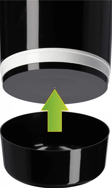 Горщик для квітів Kadax Chisa 25 см Чорний (K1191) - зображення 2