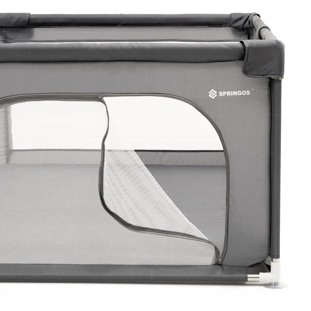 Plac zabaw z siatki Springos 180 x 200 cm szary (5908455305532) - obraz 2