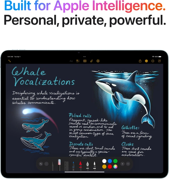 Tablet Apple iPad Air 11" M3 2025 Wi-Fi + Cellular 512GB Purple (MCG74) - obraz 5