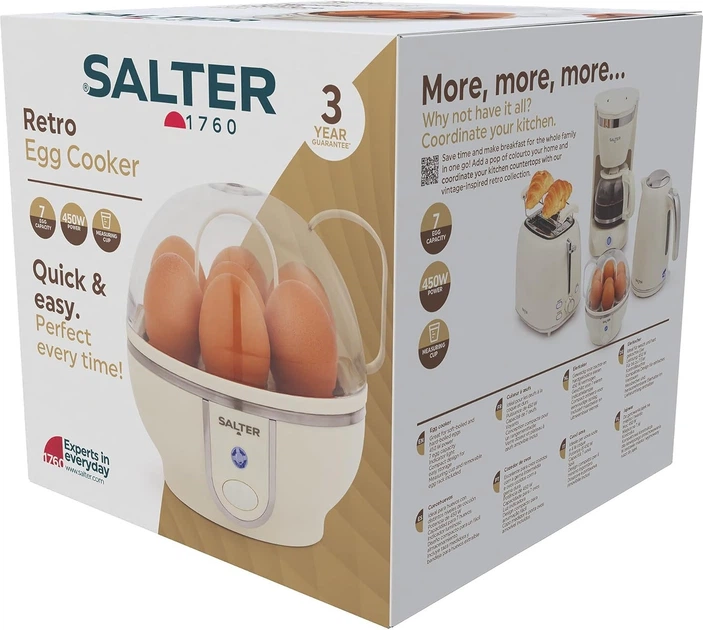Яйцеварка SALTER EK6692CRMVDE - Фото 5 Яйцеварка SALTER EK6692CRMVDE - изображение 5