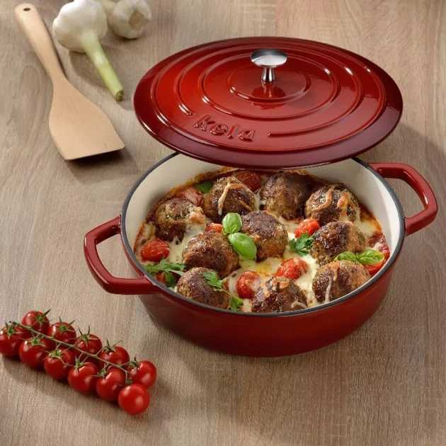 Сотейник з кришкою KELA 11938 28 см Червоний (00132956) - зображення 3
