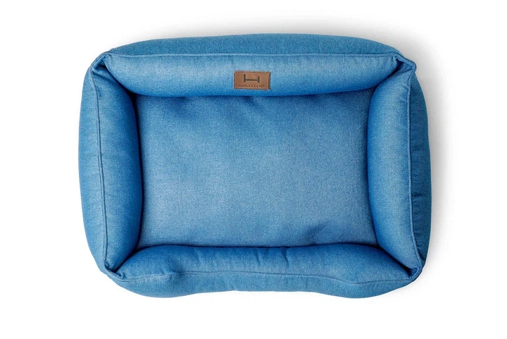Лежак Harley and Cho Dreamer Denim L 90x60 cm Синій для собак (HC-003000303) - зображення 11