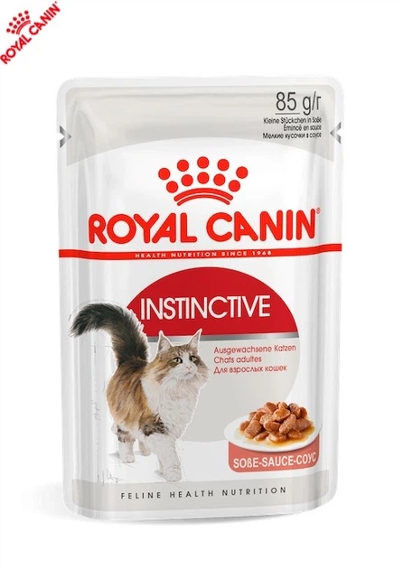 Влажный корм Royal Canin Instinctive Gravy - консервы для кошек от 12 месяцев, кусочки в соусе, 85 г (40590010) - изображение 2