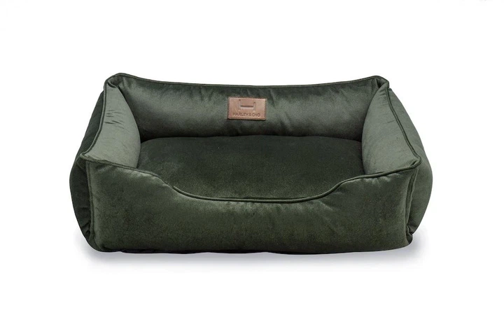 Лежак Harley and Cho Dreamer Velur Green M 70x50 cm Зеленый для собак и кошек (HC-003102747) - Фото 11 Лежак Harley and Cho Dreamer Velur Green M 70x50 cm Зеленый для собак и кошек (HC-003102747) - изображение 11