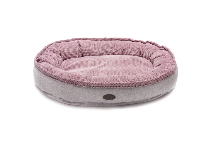 Овальный Лежак Harley and Cho Donut Soft Touch Pink L 100х70х21 cm Розовый для собак (HC-003102866) - изображение 11