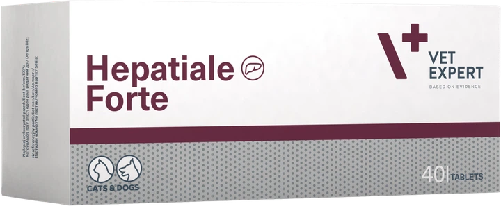 Vet Expert Hepatiale Forte Харчова добавка для підтримання та захисту функцій печінки у котів і собак, 40 таб. - изображение 2