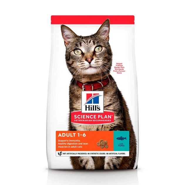 HILL'S Science Plan Feline Adult Tuna Сухий корм для кішок із тунцем 3 кг - изображение 2