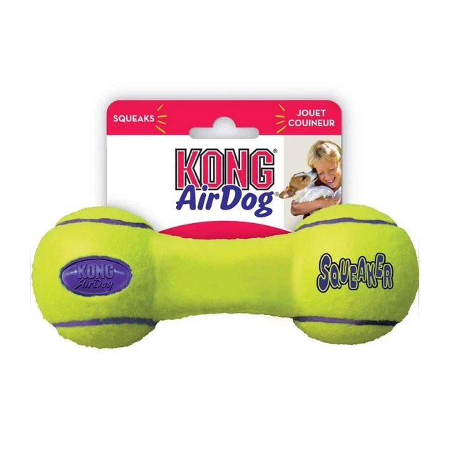 Іграшка Kong AirDog Squeaker Dumbbell повітряна гантель для собак малих порід, S - Фото 4 Іграшка Kong AirDog Squeaker Dumbbell повітряна гантель для собак малих порід, S - зображення 4