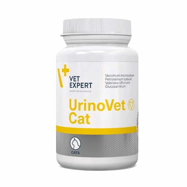 Vet Expert UrinoVet Cat Харчова добавка для підтримання сечовидільної фунції у котів, 45 капс. - зображення 2