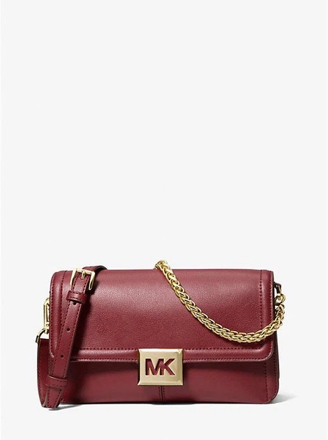 Женская сумка Michael Kors Sonia Medium Leather Shoulder Bag (вишневая) - Фото 2 Женская сумка Michael Kors Sonia Medium Leather Shoulder Bag (вишневая) - изображение 2