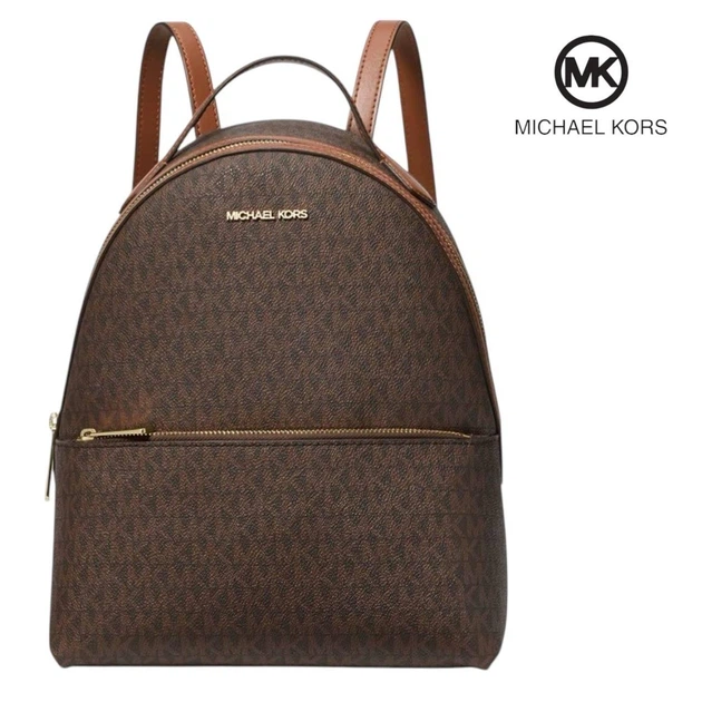 Женский рюкзак Michael Kors Sheila Medium Logo Backpack коричневый - Фото 2 Женский рюкзак Michael Kors Sheila Medium Logo Backpack коричневый - изображение 2