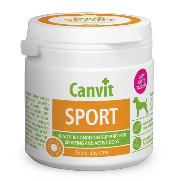 Комплекс вітамінів для собак Canvit Sport for dogs 100g в упаковці (can50737) - Фото 2 Комплекс вітамінів для собак Canvit Sport for dogs 100g в упаковці (can50737) - зображення 2