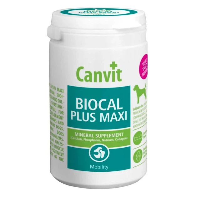 Комплекс вітамінів для собак Canvit Biocal Plus Maxi for dogs 230g в упаковці (can53145) - зображення 2