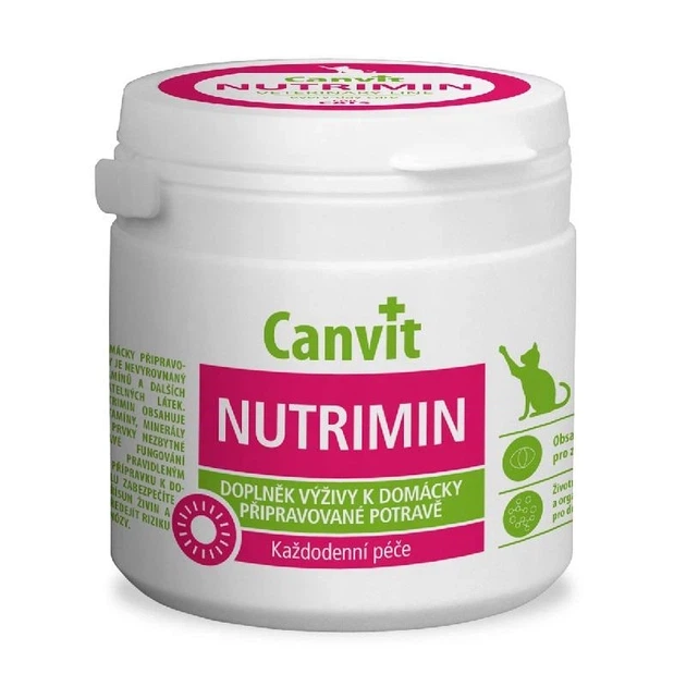 Комплекс витаминов для кошек Canvit Nutrimin for cats 150g в упаковке (can50740) - Фото 2 Комплекс витаминов для кошек Canvit Nutrimin for cats 150g в упаковке (can50740) - изображение 2