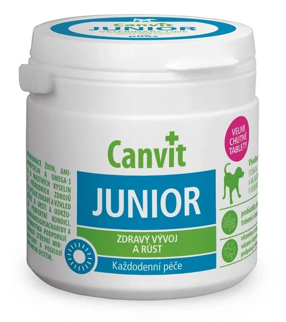 Комплекс витаминов для собак Canvit Junior for dogs 100g в упаковке (can50720) - изображение 2