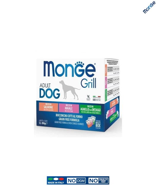 Влажный корм Monge Dog Wet GRILL MIX лосось/ягненок/свинина/ 1.2 кг (017503) - изображение 5